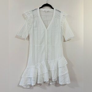 Veronica Beard Sima Dress in White, Size 2